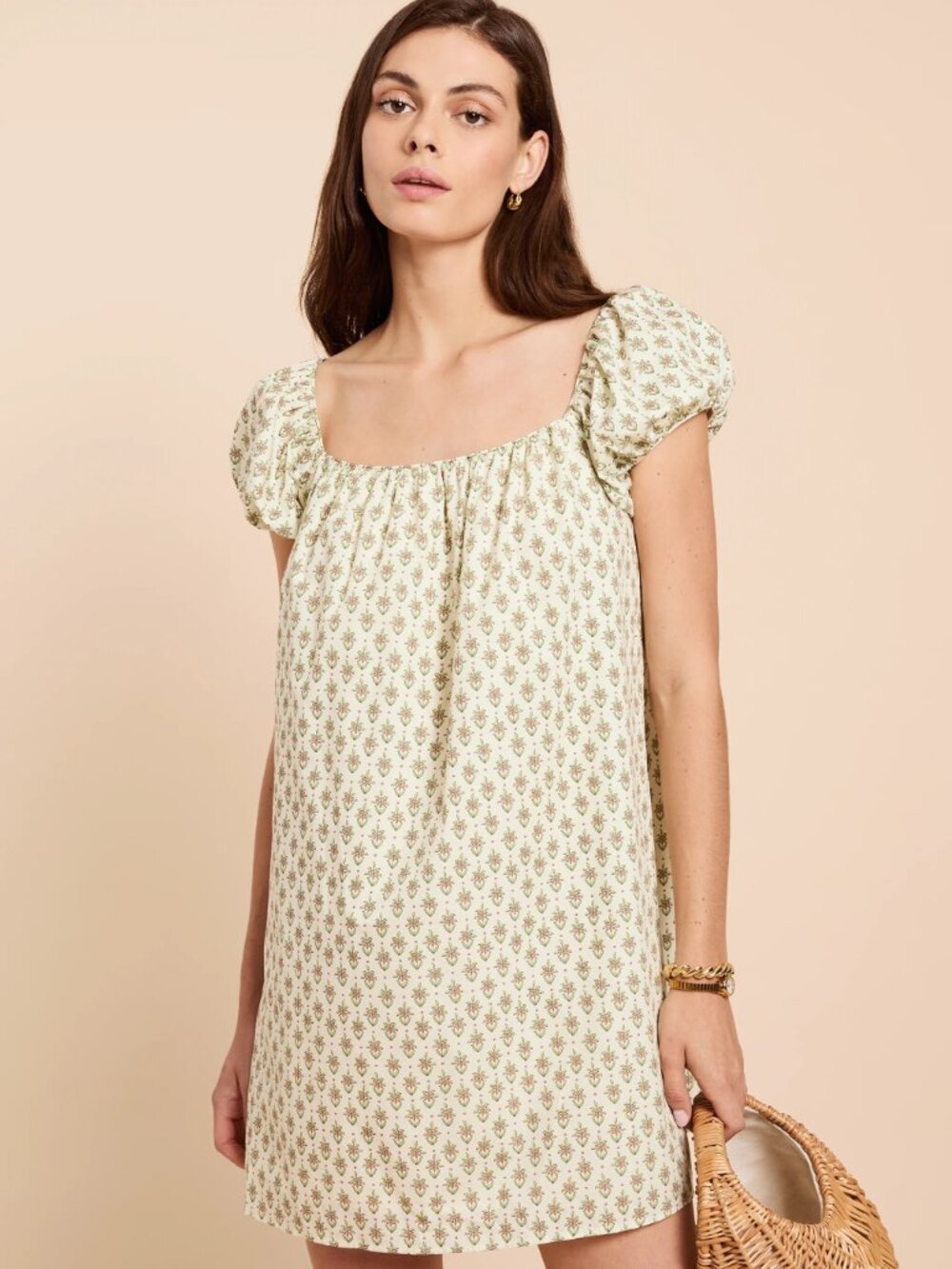 NWT Kourt Nya Cotton Mini Dress in Wild Daisy S